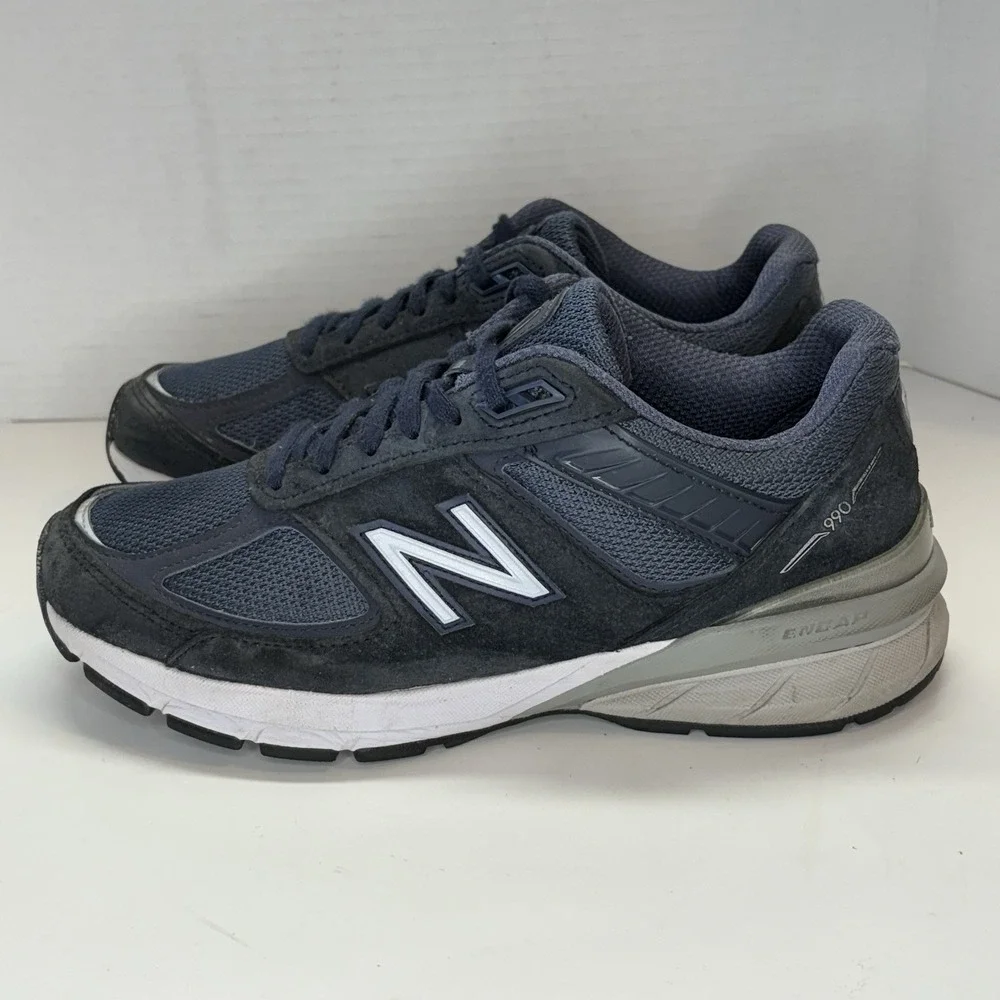 New Balance 990v5 Running Shoes - Women's US 8‎ Sneakers Navy Blue Made in USA